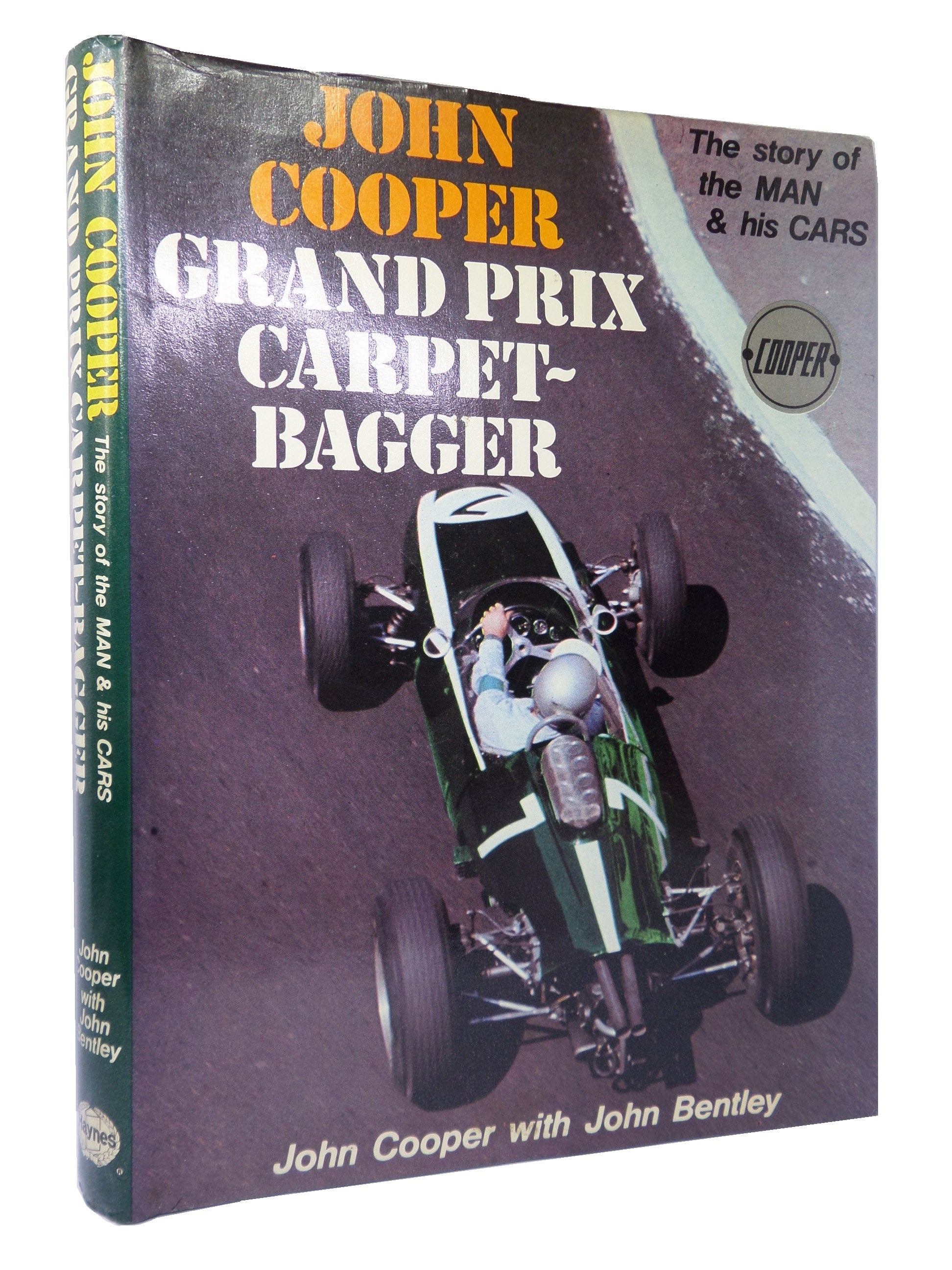 JOHN COOPER - GRAND PRIX CARPETBAGGER 1977 SIGNED & INSCRIBED FIRST EDITION