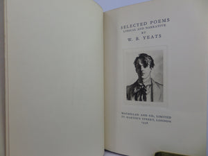 SELECTED POEMS: LYRICAL AND NARRATIVE BY W. B. YEATS 1938