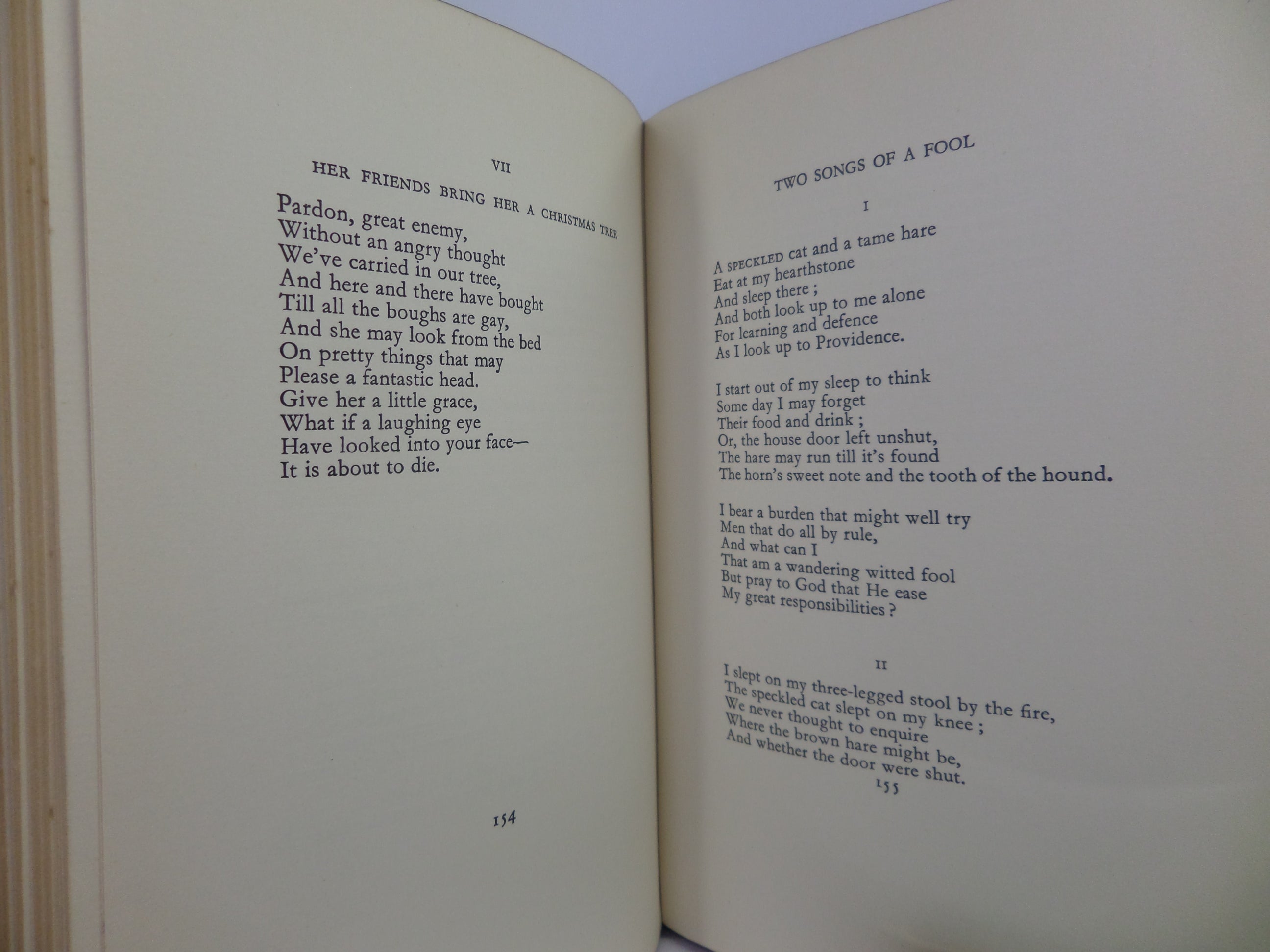 SELECTED POEMS: LYRICAL AND NARRATIVE BY W. B. YEATS 1938