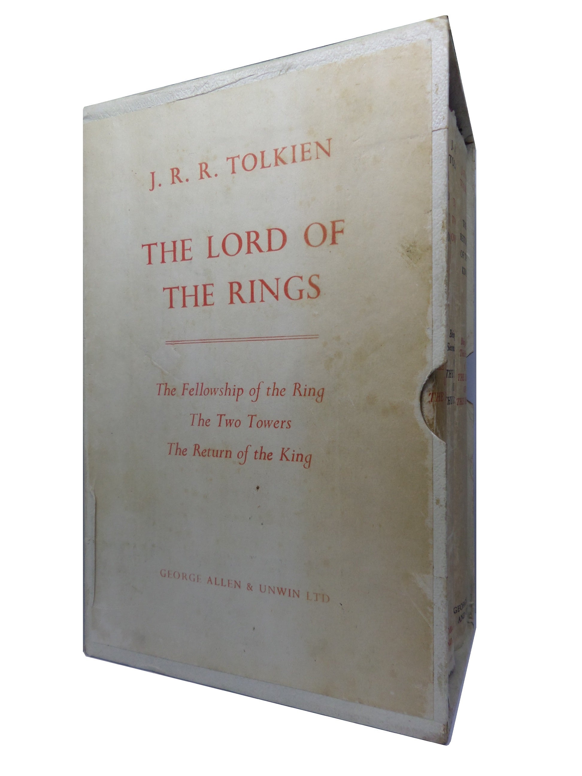 THE LORD OF THE RINGS J.R.R. TOLKIEN 1962-1963 FIRST EDITION SET, 13TH, 9TH, 9TH IMPRESSIONS