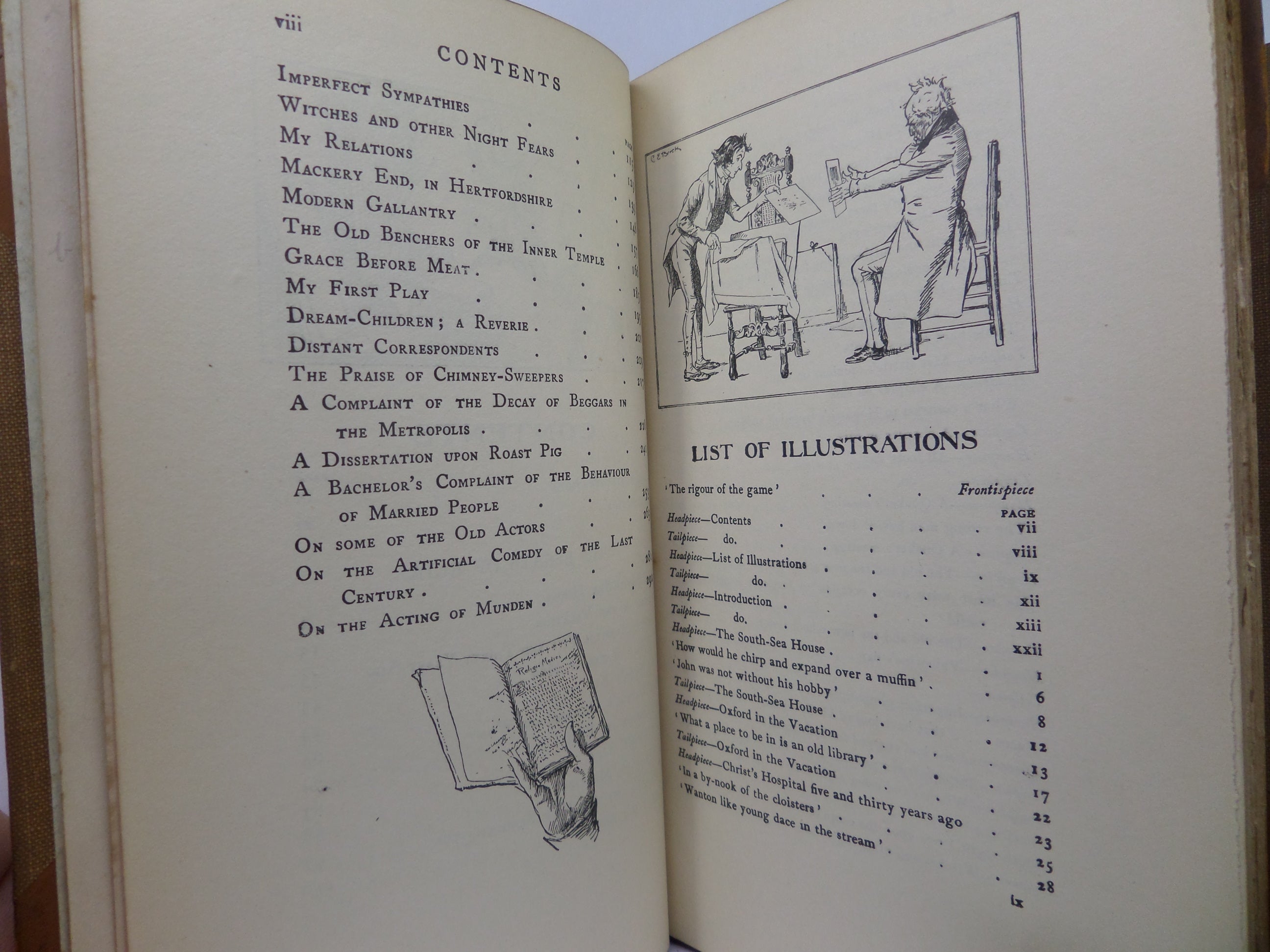 THE ESSAYS OF ELIA & THE LAST ESSAYS OF ELIA 1906-09 CHARLES LAMB, FINE BINDINGS