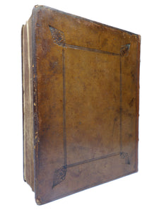 THE PHILOSOPHICAL WORKS OF RENE DESCARTES 1672 LEATHER-BOUND