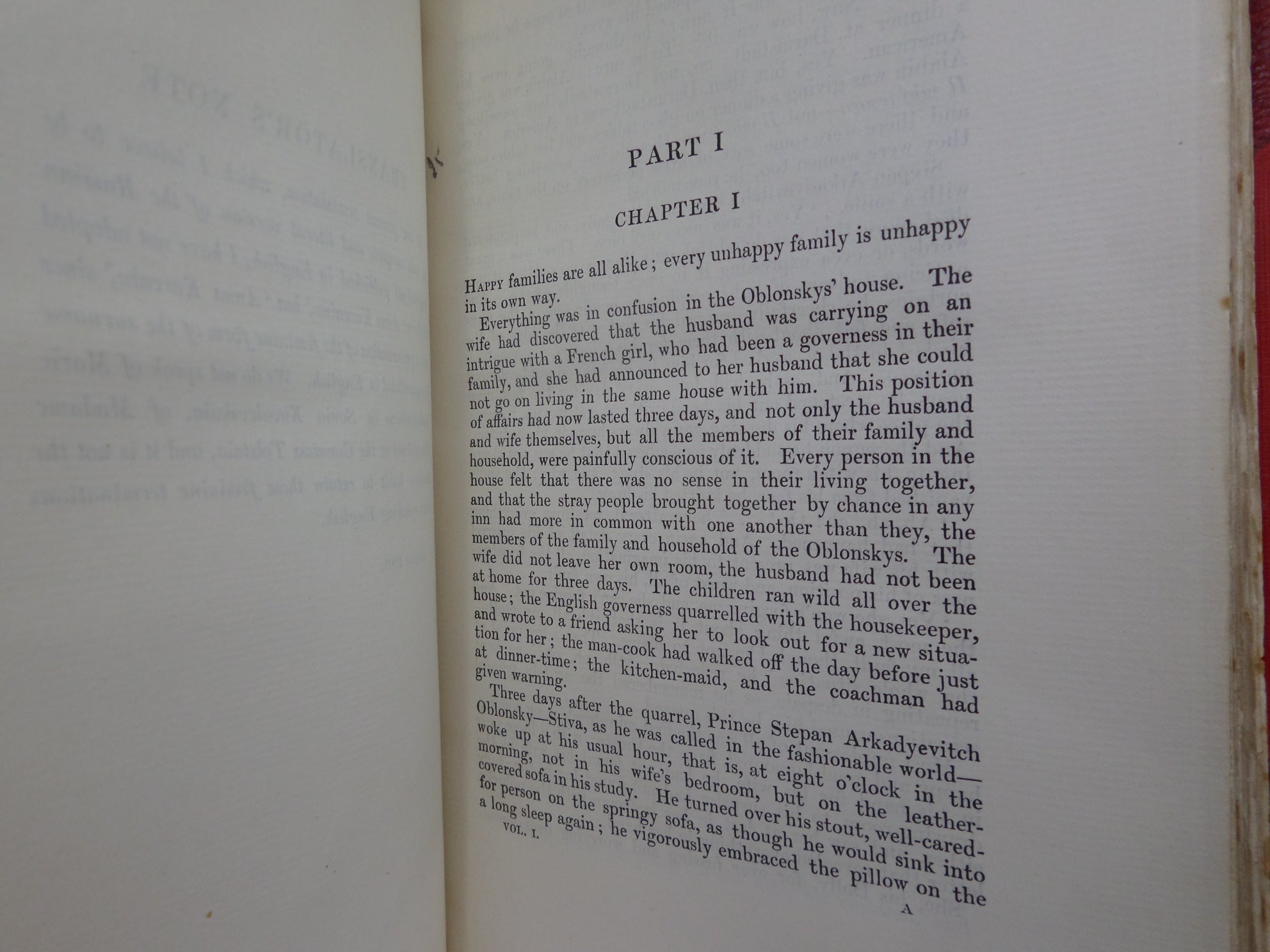 ANNA KARENINA BY LEO TOLSTOY 1901 FINELY BOUND IN TWO VOLUMES BY BAYNTUN RIVIERE