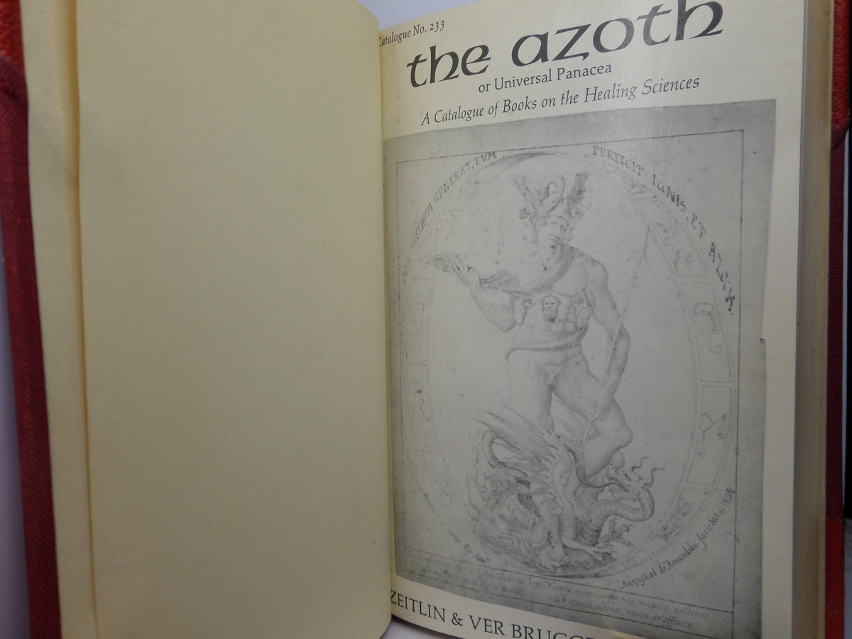 Azoth Books THE AZOTH OR UNIVERSAL PANACEA - CATALOGUES OF RARE BOOKS ON THE HEALI ...