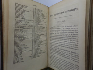 NOTES FOR NATURALISTS WITH QUESTIONS AND ANSWERS EDITED BY H.G. ADAMS 1857