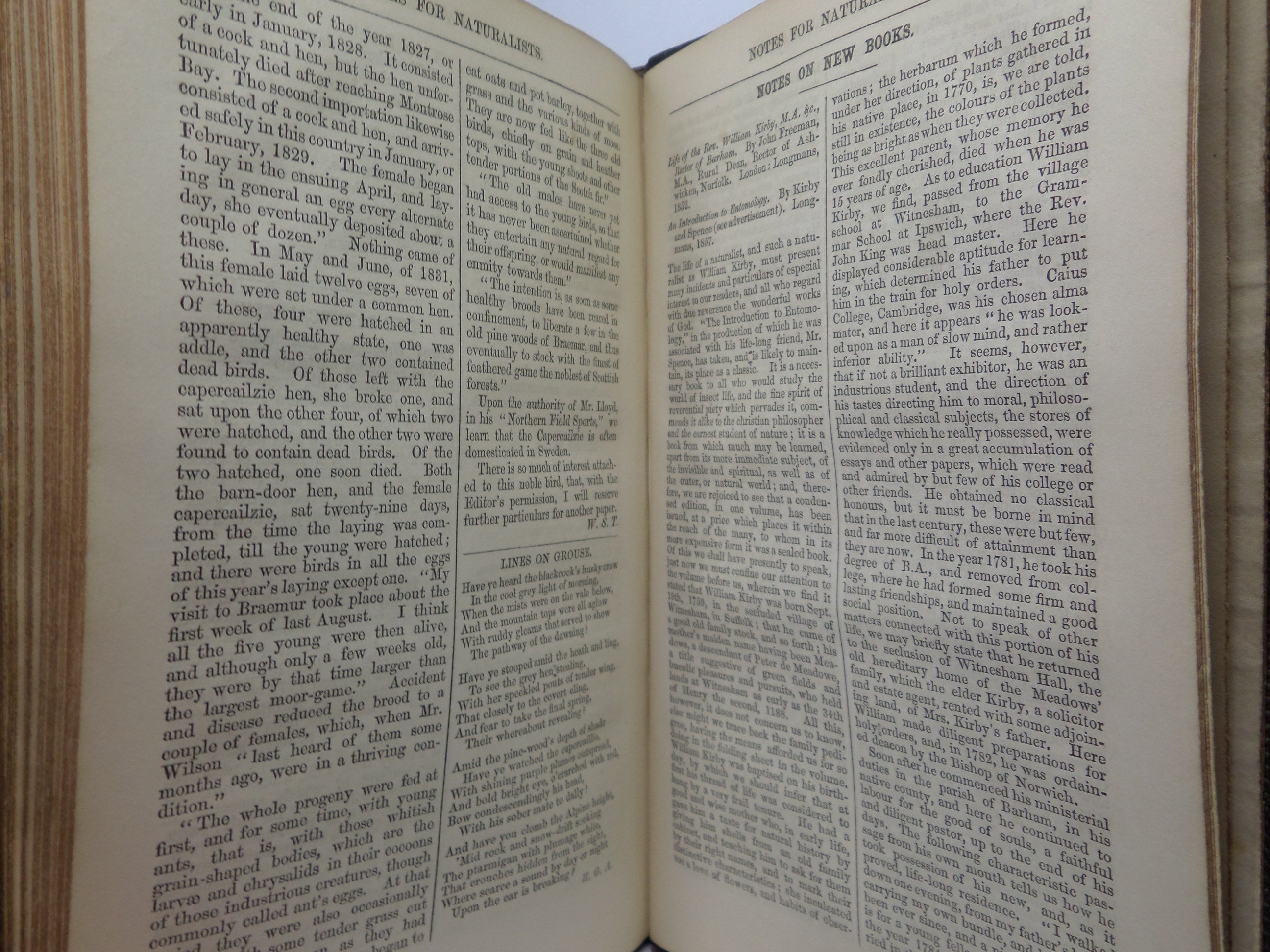 NOTES FOR NATURALISTS WITH QUESTIONS AND ANSWERS EDITED BY H.G. ADAMS 1857