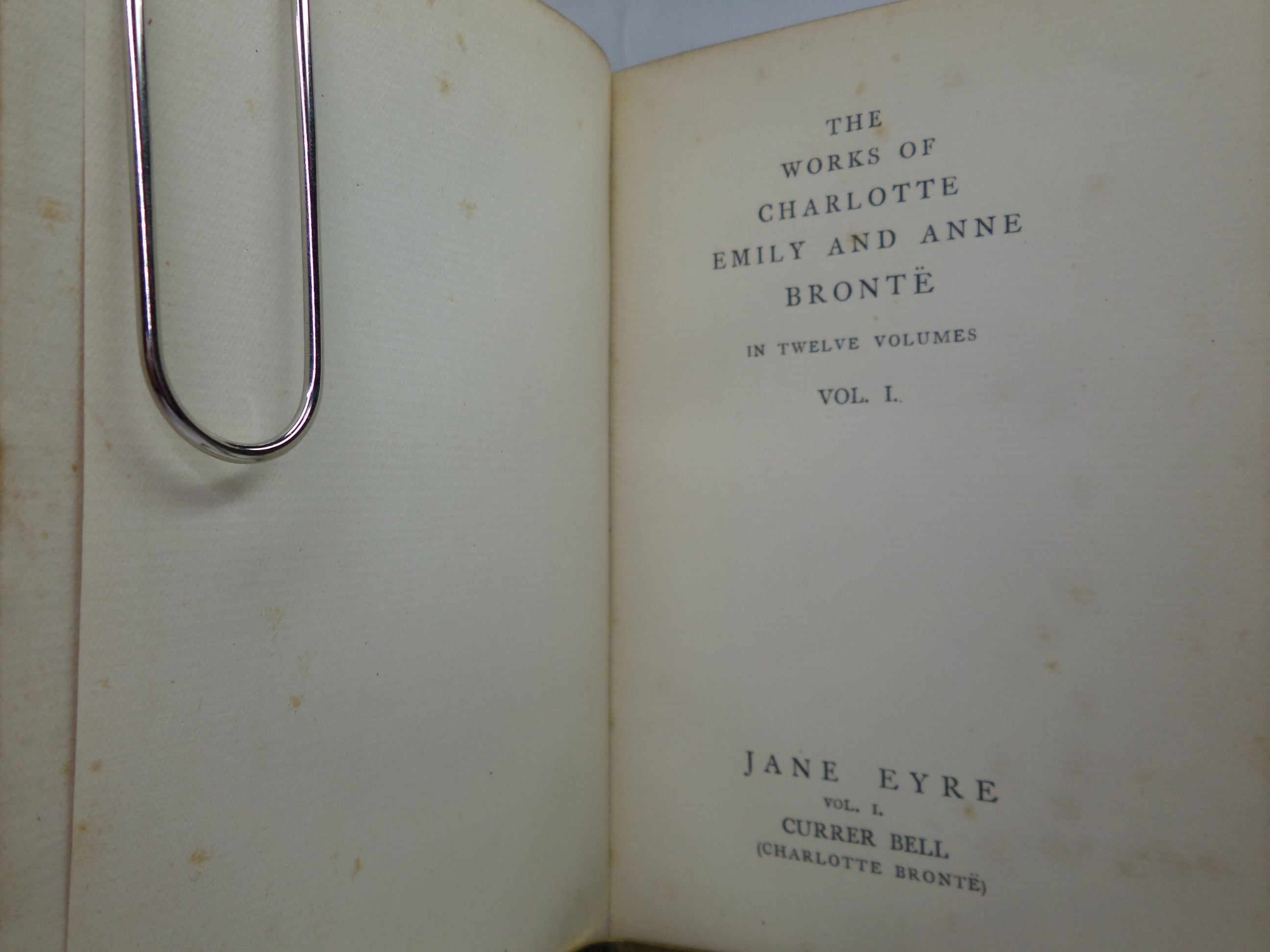 JANE EYRE BY CHARLOTTE BRONTE 1893 IN TWO VOLUMES, ILLUSTRATED HARDBACKS