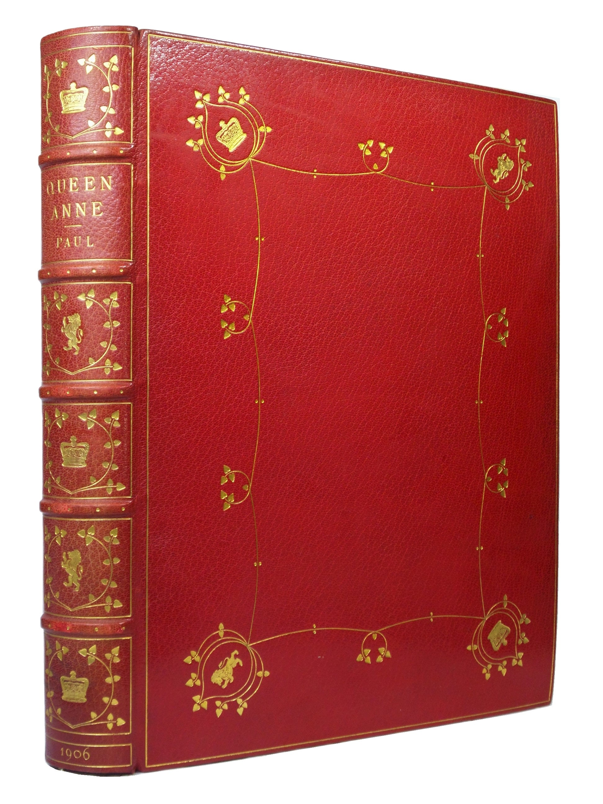 QUEEN ANNE BY HERBERT PAUL 1906 FINE BINDING BY HENRY SOTHERAN