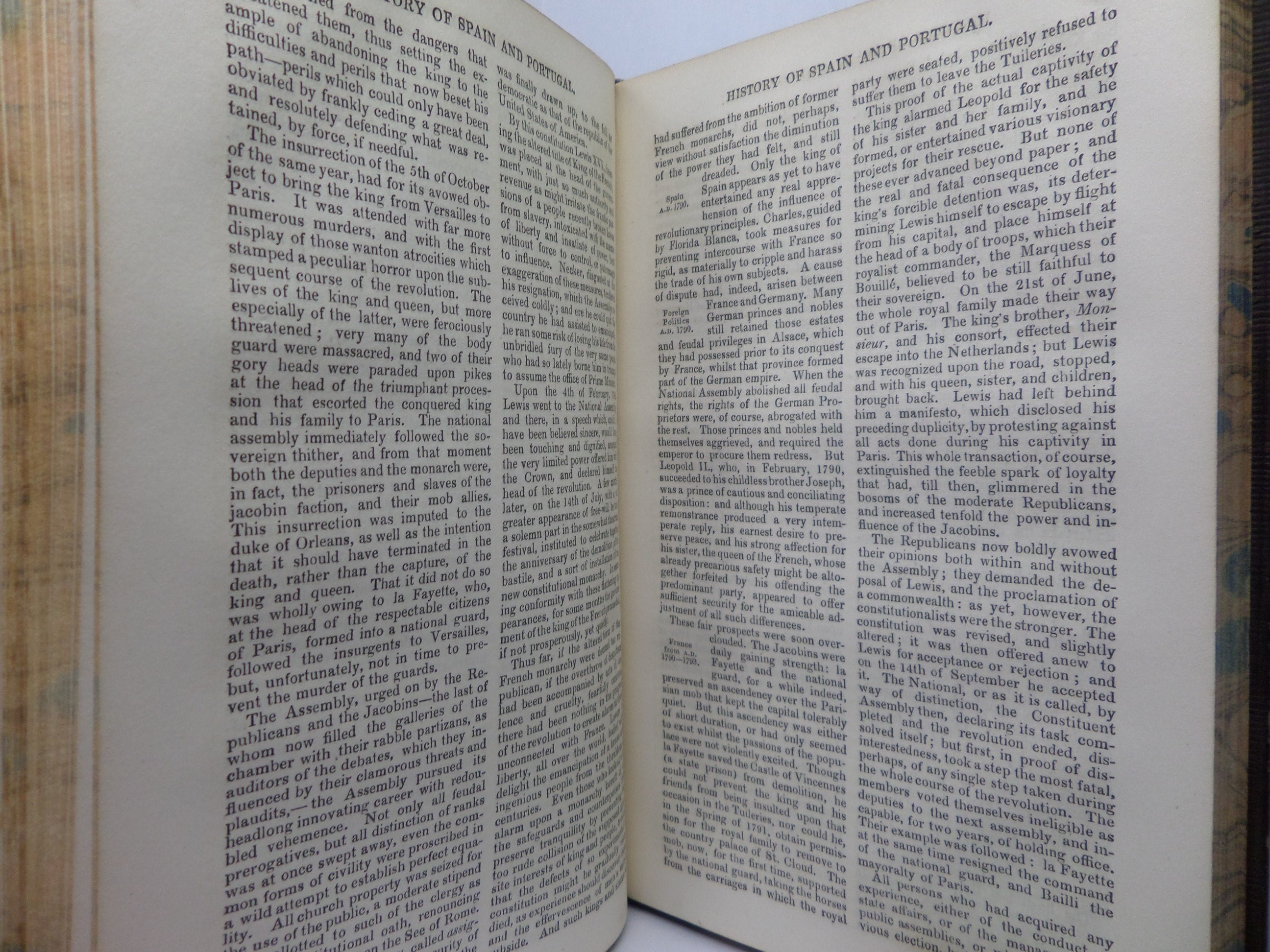 THE HISTORY OF SPAIN AND PORTUGAL FROM THE EARLIEST RECORDS TO THE PEACE OF 1814 EDITED BY M.M. BUCK 1832 FINE BINDING