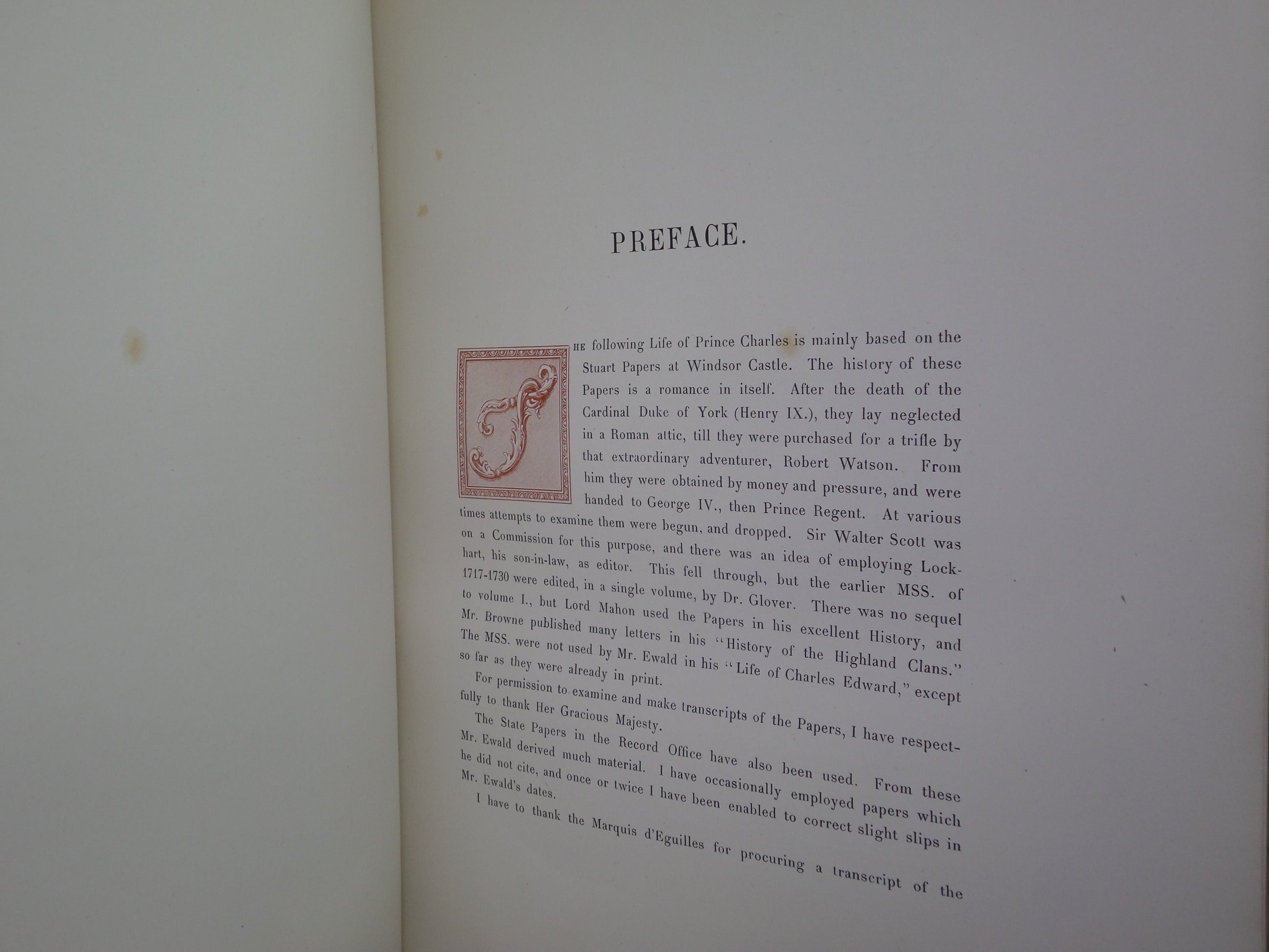 PRINCE CHARLES EDWARD [STUART] BY ANDREW LANG 1900 FINE BINDING