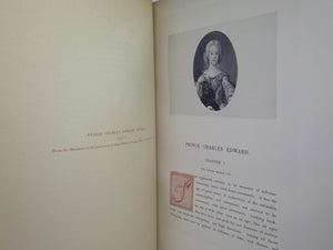 PRINCE CHARLES EDWARD [STUART] BY ANDREW LANG 1900 FINE BINDING