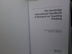 ROUTLEDGE INTERNATIONAL HANDBOOK OF RESEARCH ON TEACHING THINKING 2015 HARDBACK