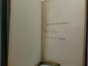 THE SONG OF SONGS AN EXPOSITION OF THE SONG OF SOLOMON BY A. MOODY STUART 1860