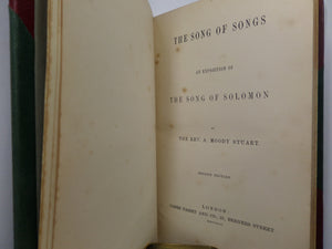 THE SONG OF SONGS AN EXPOSITION OF THE SONG OF SOLOMON BY A. MOODY STUART 1860