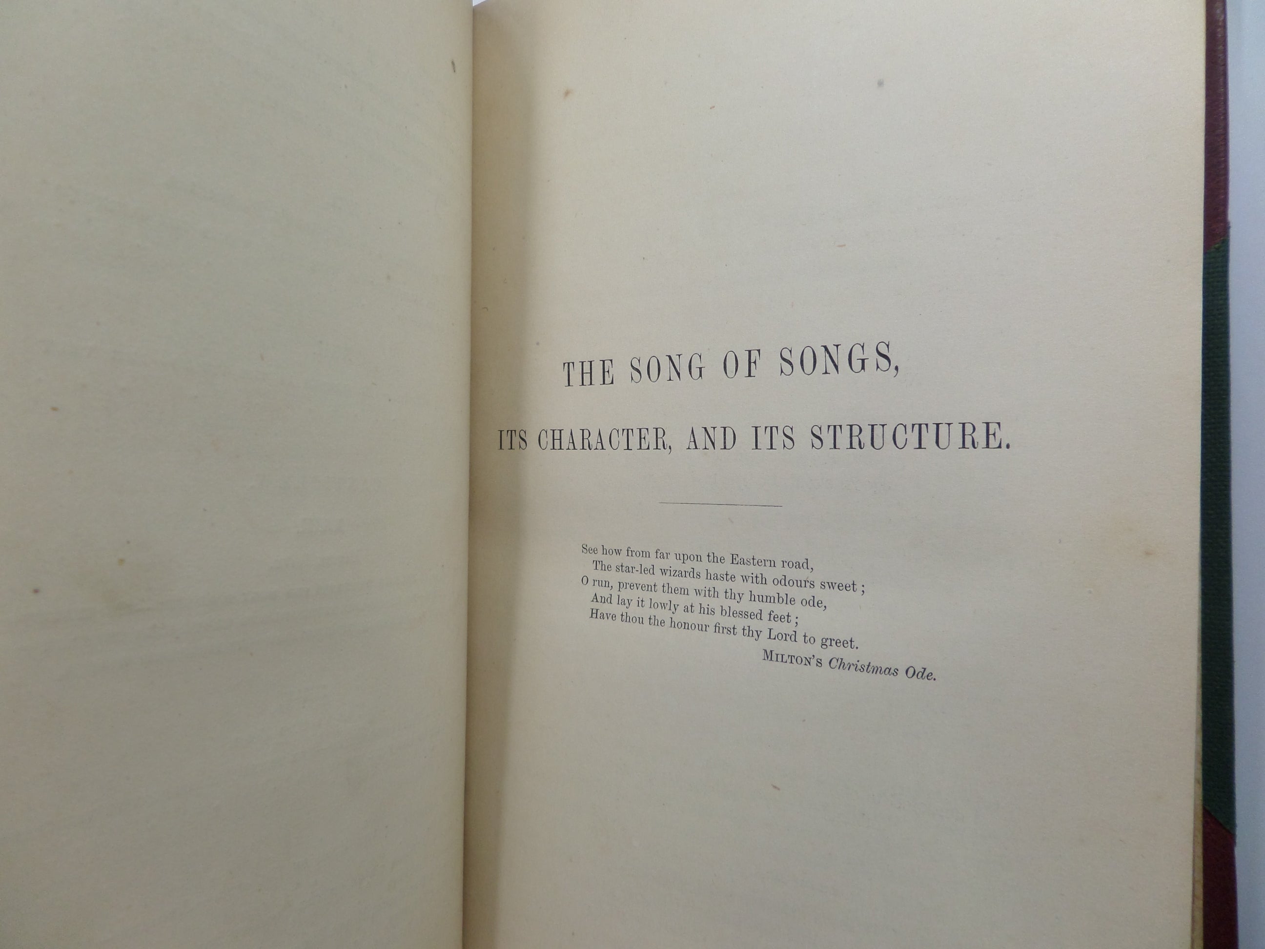 THE SONG OF SONGS AN EXPOSITION OF THE SONG OF SOLOMON BY A. MOODY STUART 1860