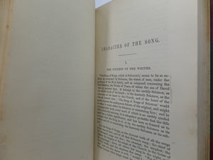 THE SONG OF SONGS AN EXPOSITION OF THE SONG OF SOLOMON BY A. MOODY STUART 1860