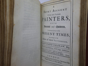 THE ART OF PAINTING BY C.A. DU FRESNOT TRANS BY DRYDEN 1716 FINE LEATHER BINDING