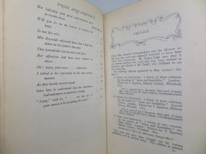 PRIDE AND PREJUDICE BY JANE AUSTEN 1907 DELUXE VELLUM BINDING, C. E. BROCK ILLUSTRATIONS