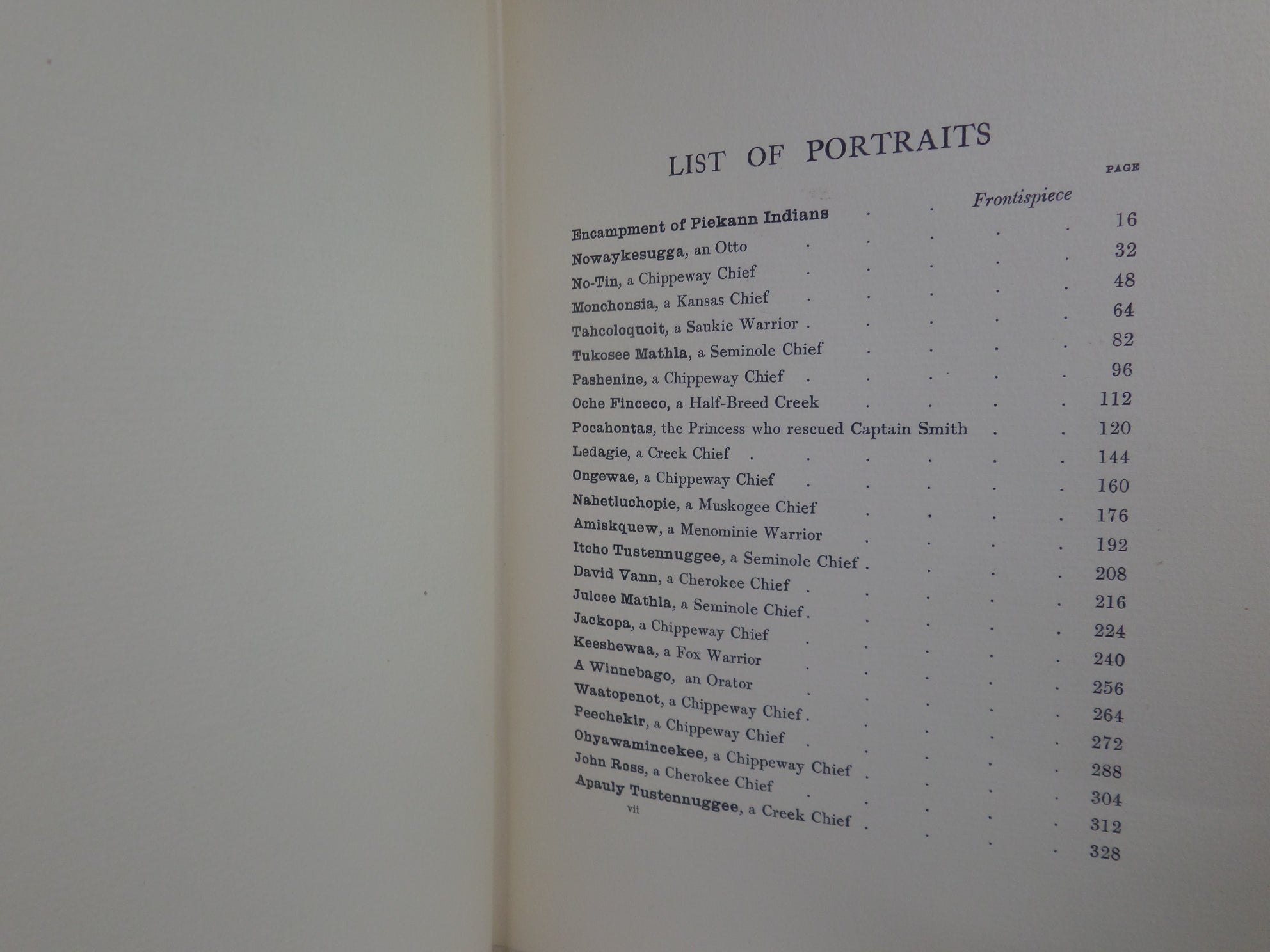 THE INDIAN TRIBES OF NORTH AMERICA BY THOMAS MCKENNEY & JAMES HALL 1933-1934