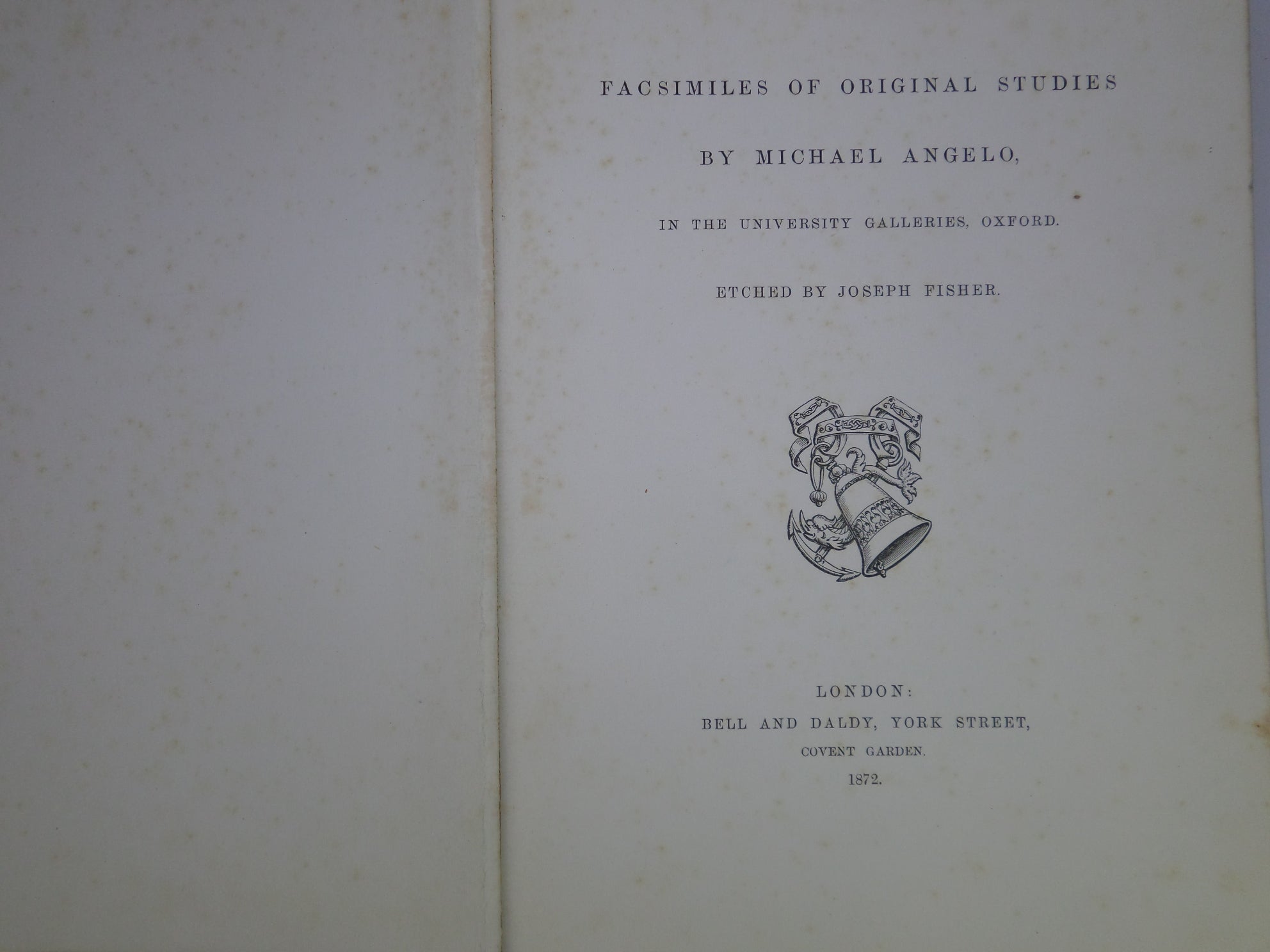 FACSIMILES OF ORIGINAL STUDIES BY MICHAEL ANGELO ETCHED BY JOSEPH FISHER 1872