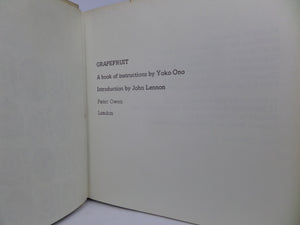 GRAPEFRUIT BY YOKO ONO 1970 FIRST EDITION HARDCOVER