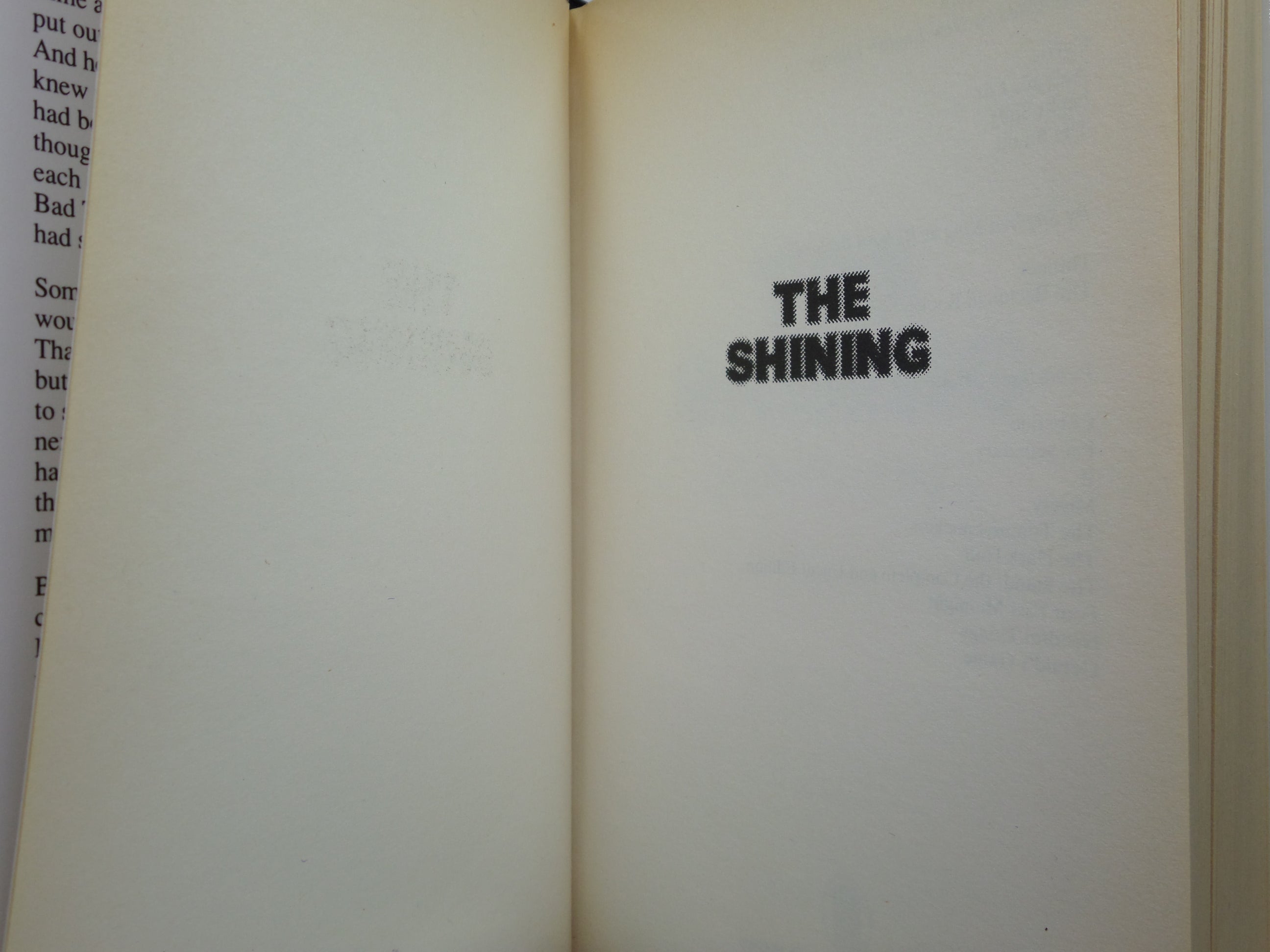 THE SHINING BY STEPHEN KING 1992 UK SIXTH PRINT HARDCOVER WITH DUST JACKET