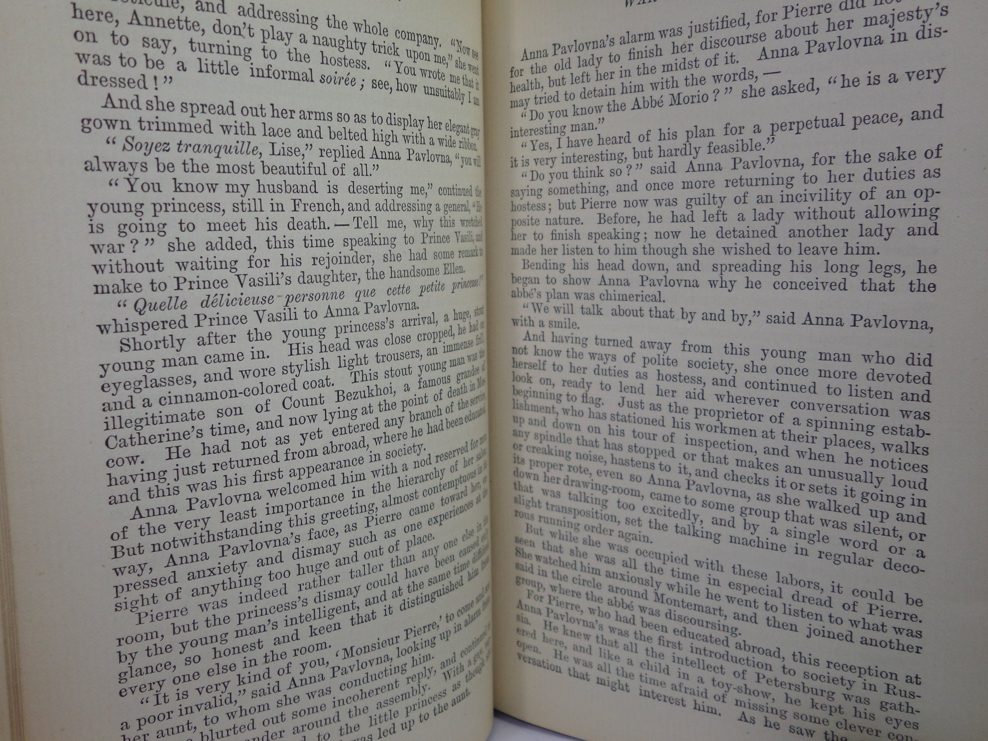 WAR AND PEACE BY LEO TOLSTOY 1889 FIRST UK EDITION, IN FOUR VOLUMES