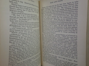 WAR AND PEACE BY LEO TOLSTOY 1889 FIRST UK EDITION, IN FOUR VOLUMES