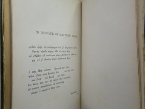 ROGER DE COVERLY FINE BINDING - IONICA I & II BY WILLIAM JOHNSON CORY 1858-1877