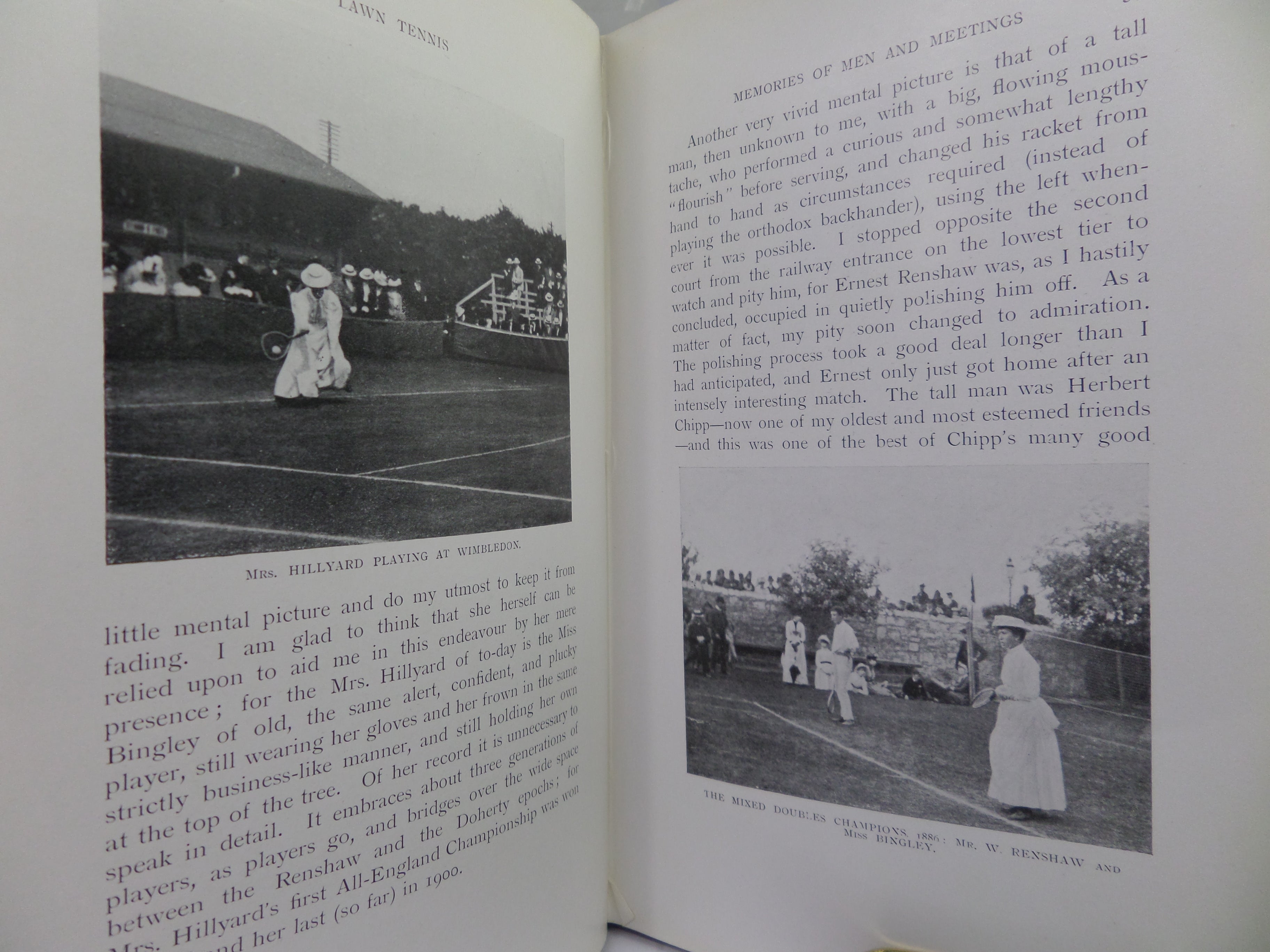 LAWN TENNIS AT HOME AND ABROAD BY A. WALLIS MYERS 1903 FIRST EDITION