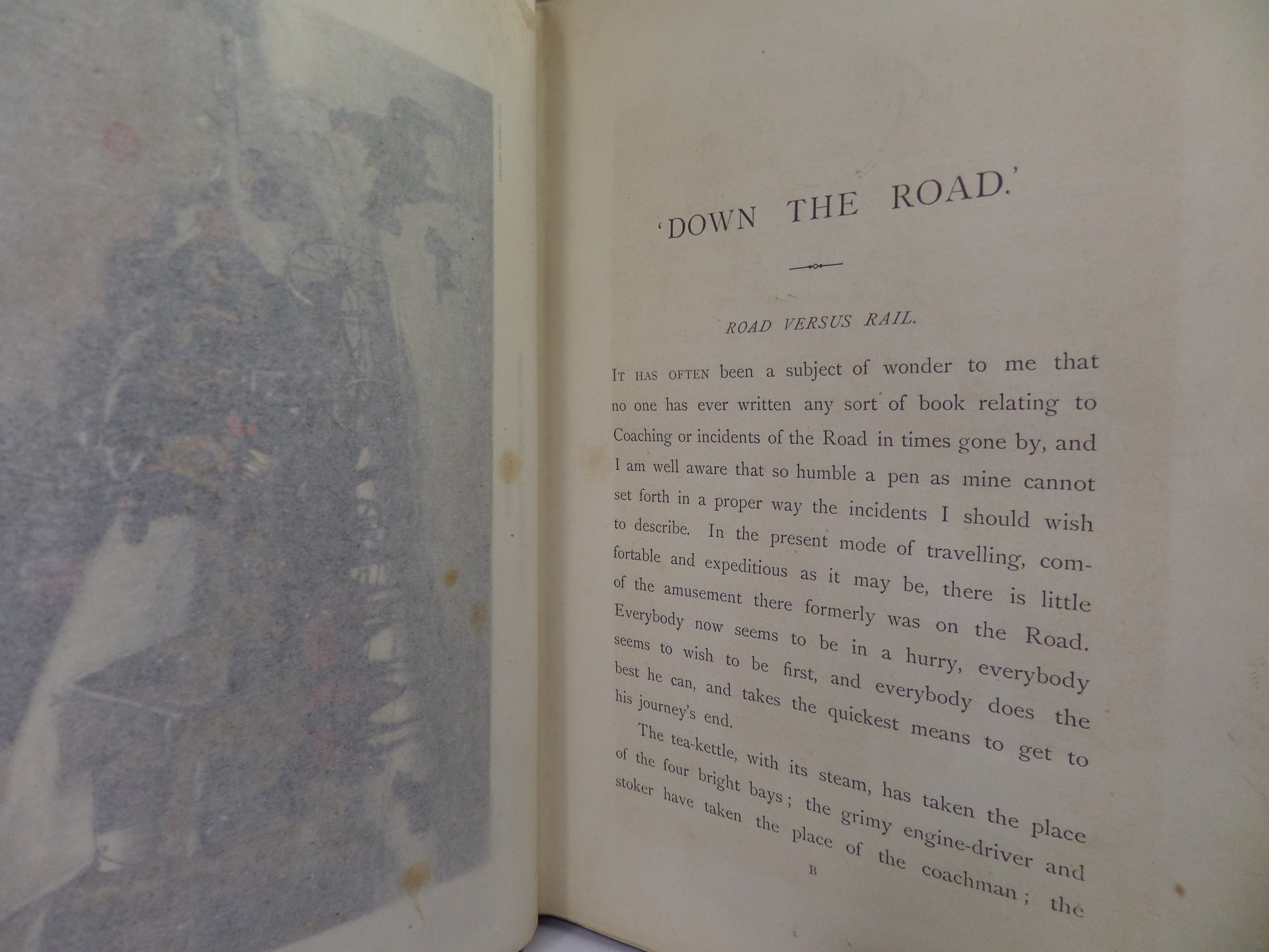 DOWN THE ROAD OR REMINISCENCES OF A GENTLEMAN COACHMAN 1875 REYNARDSON 1ST ED.