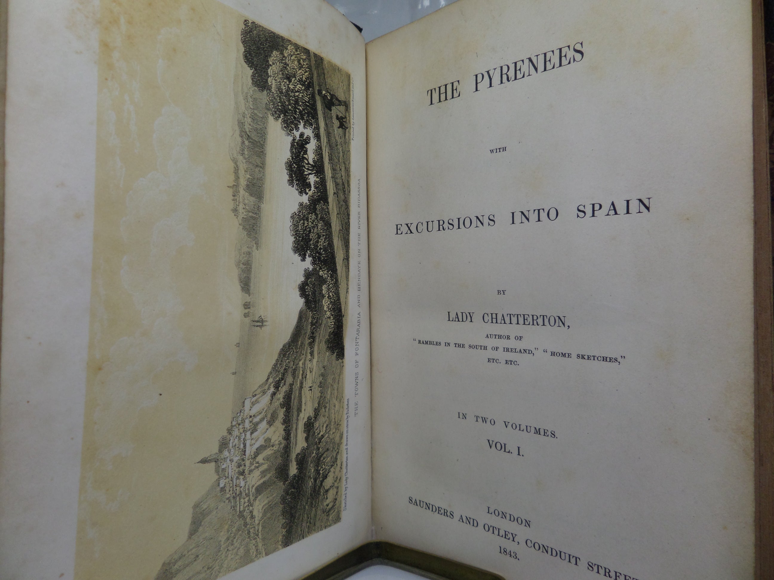 THE PYRENEES WITH EXCURSIONS INTO SPAIN BY LADY GEORGIANA CHATTERTON 1843