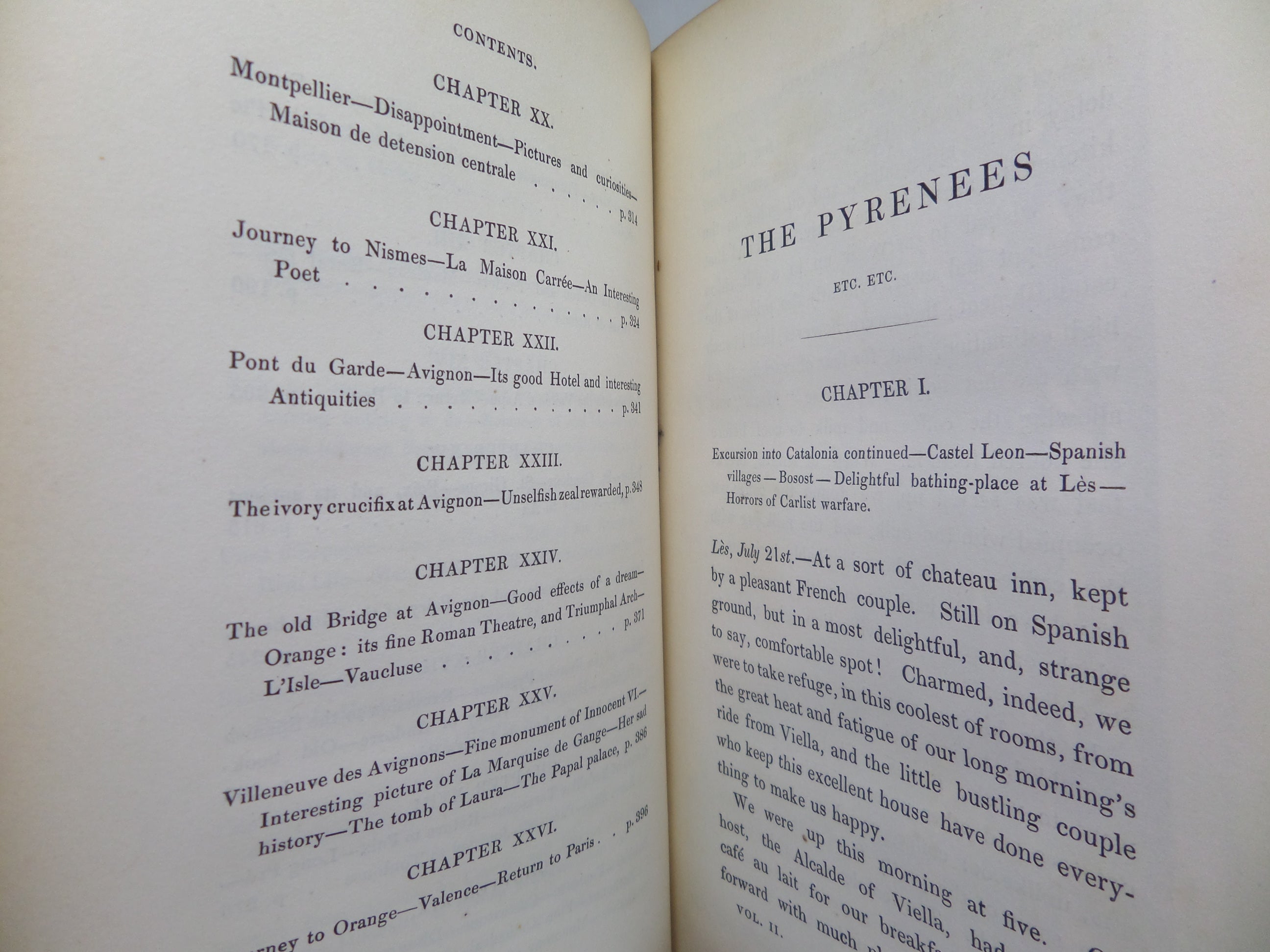 THE PYRENEES WITH EXCURSIONS INTO SPAIN BY LADY GEORGIANA CHATTERTON 1843