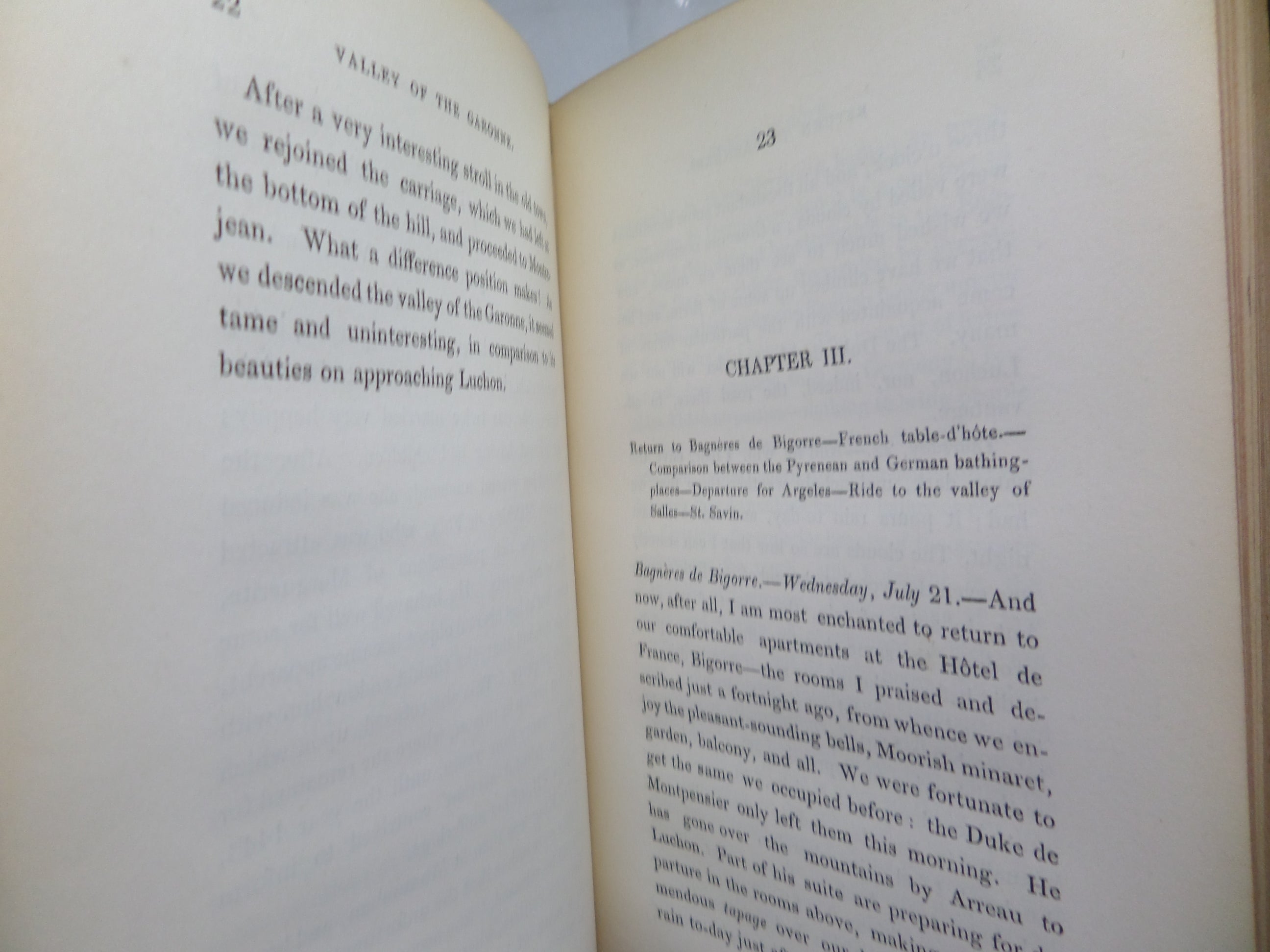 THE PYRENEES WITH EXCURSIONS INTO SPAIN BY LADY GEORGIANA CHATTERTON 1843