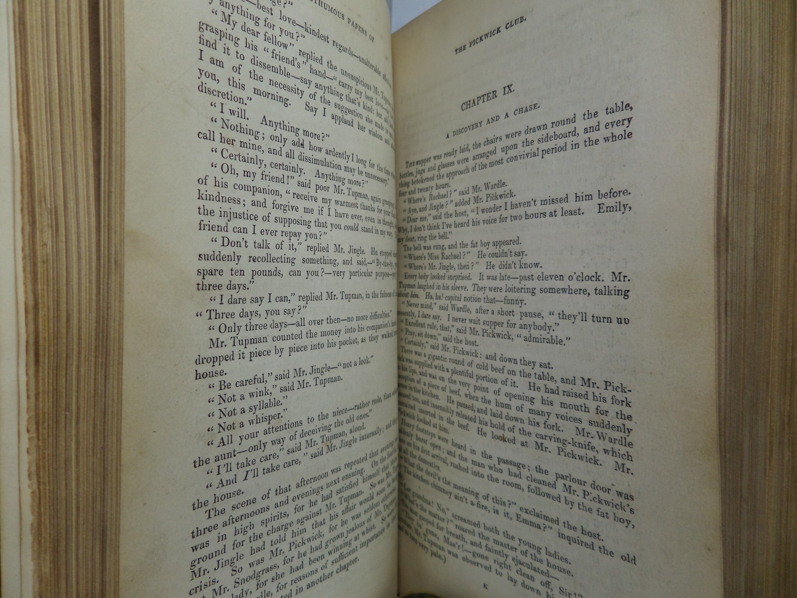 THE POSTHUMOUS PAPERS OF THE PICKWICK CLUB BY CHARLES DICKENS 1837 FIRST EDITION