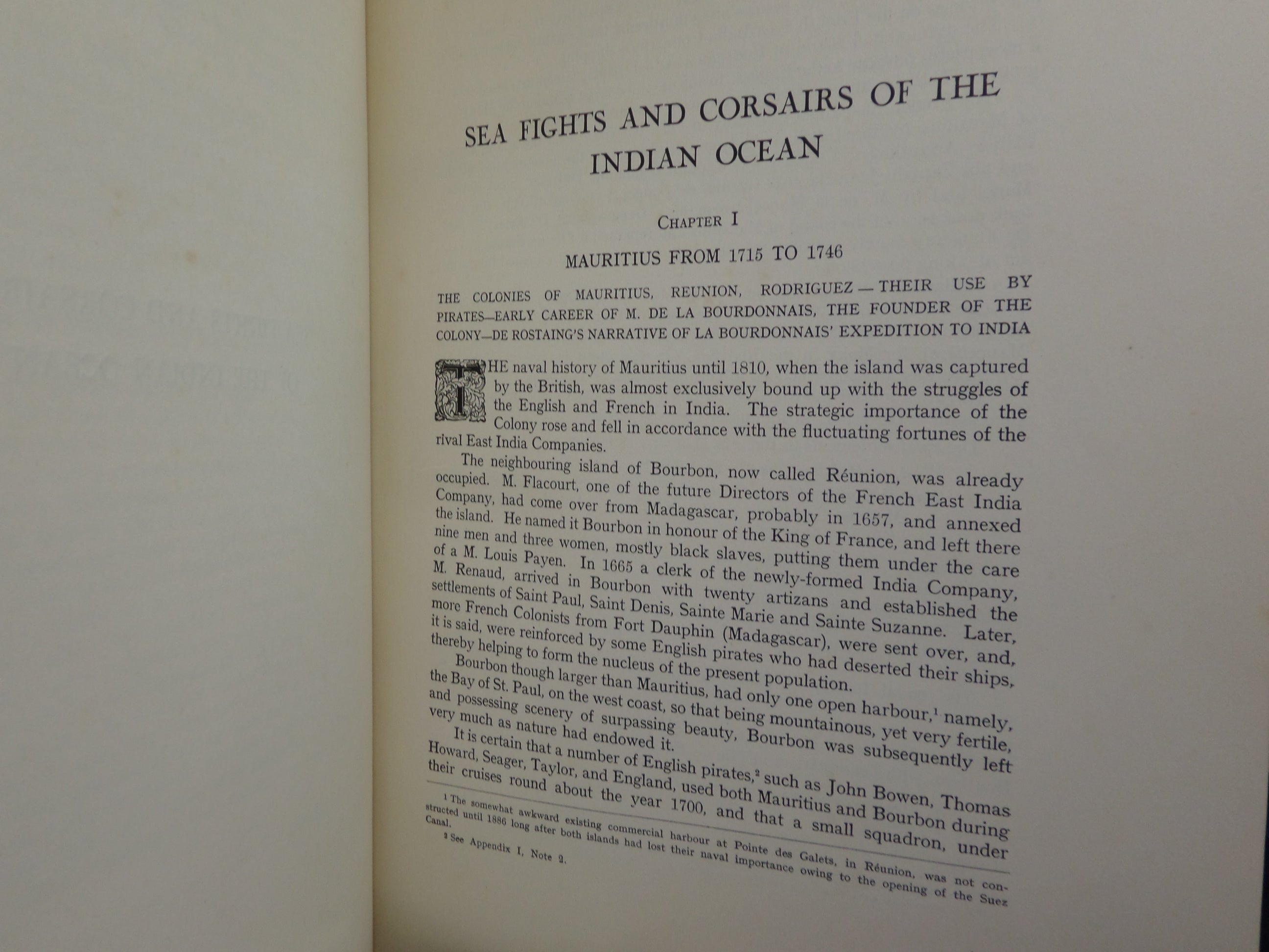 SEA FIGHTS AND CORSAIRS OF THE INDIAN OCEAN; NAVAL HISTORY OF MAURITIUS BY H.C.M. AUSTEN 1934 FIRST LIMITED 'MAURITIUS EDITION'