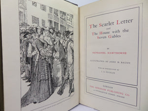 THE SCARLET LETTER BY NATHANIEL HAWTHORNE 1900 DELUXE BINDING TALWIN MORRIS