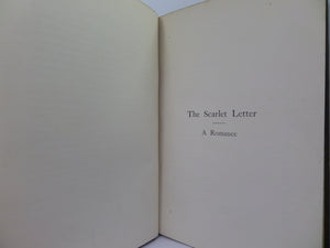 THE SCARLET LETTER BY NATHANIEL HAWTHORNE 1900 DELUXE BINDING TALWIN MORRIS