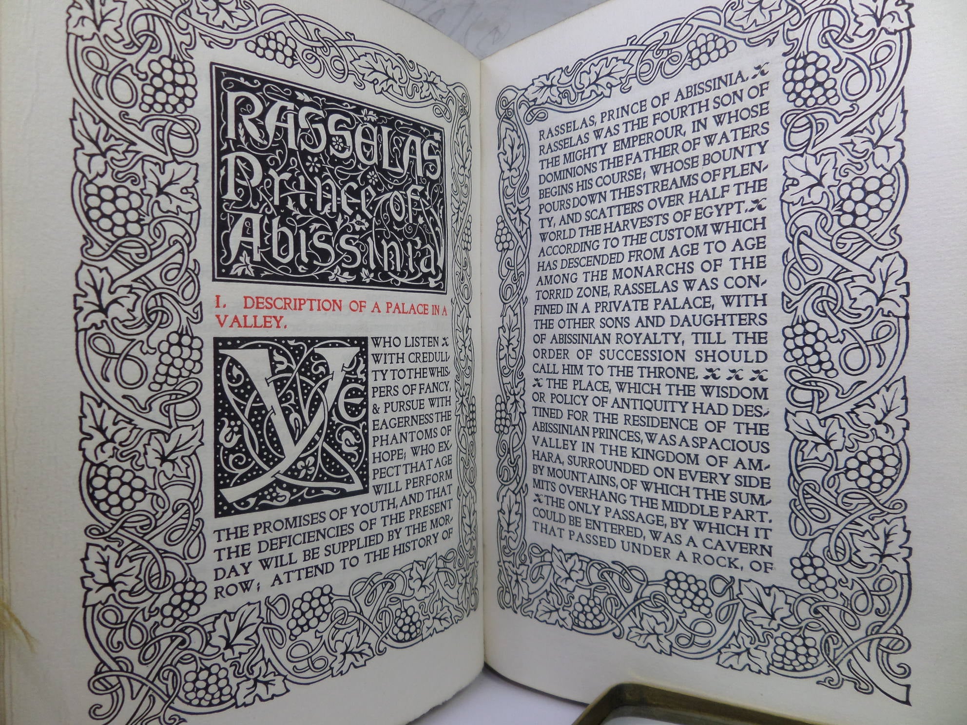 RASSELAS, PRINCE OF ABISSINIA BY SAMUEL JOHNSON 1898 FINE BINDING
