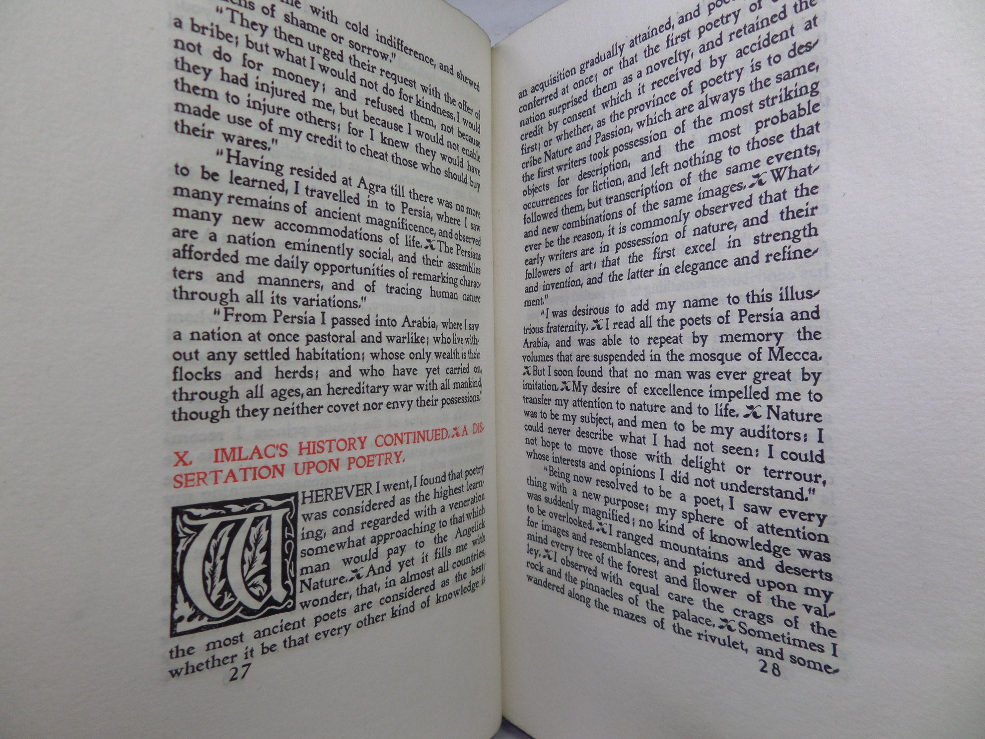 RASSELAS, PRINCE OF ABISSINIA BY SAMUEL JOHNSON 1898 FINE BINDING