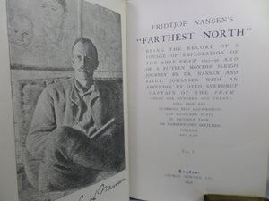 FARTHEST NORTH BY FRIDTJOF NANSEN 1898 LEATHER BOUND