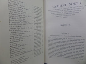 FARTHEST NORTH BY FRIDTJOF NANSEN 1898 LEATHER BOUND