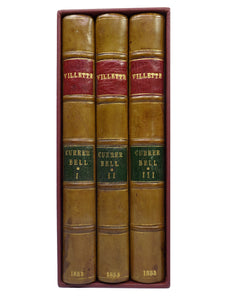 VILLETTE BY CHARLOTTE BRONTE 1853 UK FIRST EDITION SET