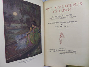 MYTHS AND LEGENDS OF JAPAN BY F. HADLAND DAVIS 1917 EVELYN PAUL ILLUSTRATIONS