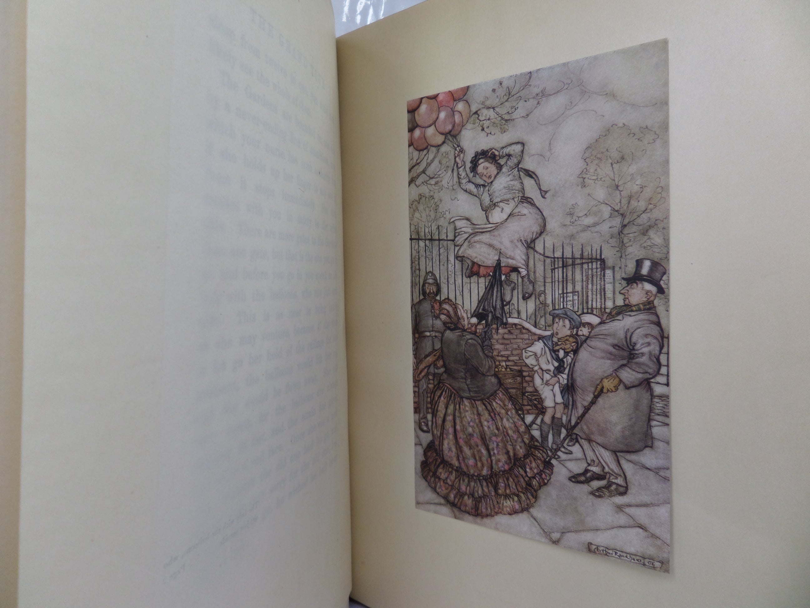 PETER PAN IN KENSINGTON GARDENS BY J.M. BARRIE 1912 ARTHUR RACKHAM ILLUSTRATIONS, FINE LEATHER BINDING BY BAYNTUN [RIVIERE]