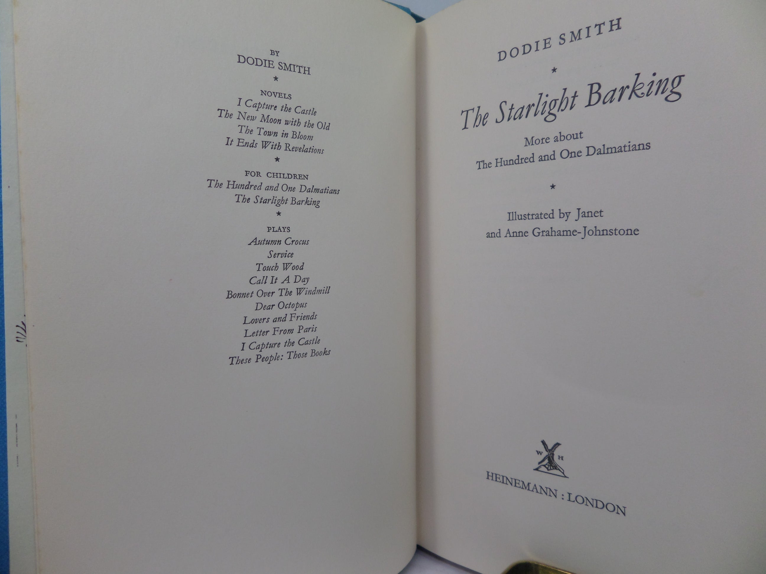 THE STARLIGHT BARKING BY DODIE SMITH 1967 FIRST EDITION