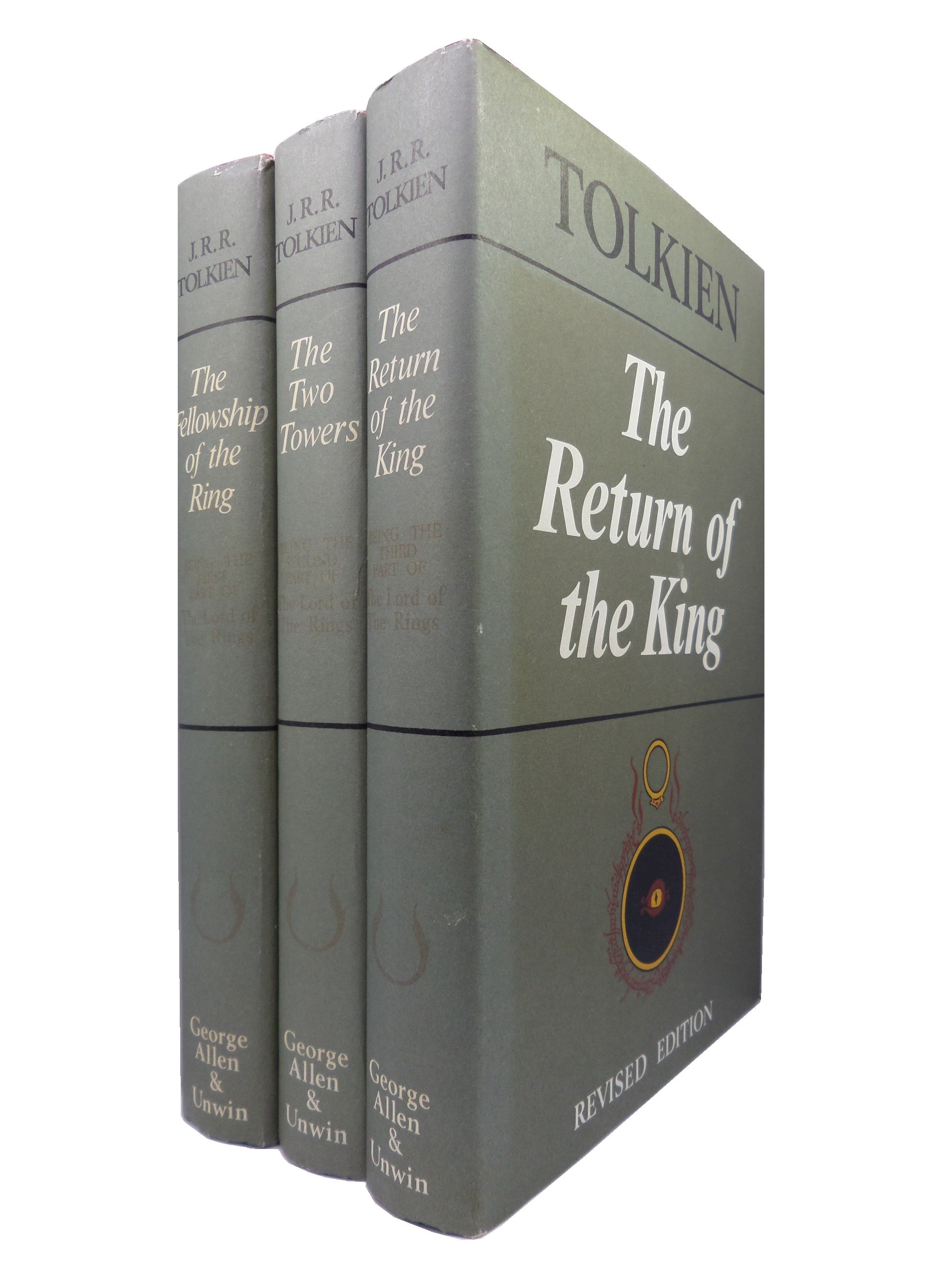 THE LORD OF THE RINGS TRILOGY J.R.R. TOLKIEN 1970 SECOND EDITION SET, FIFTH IMPRESSIONS