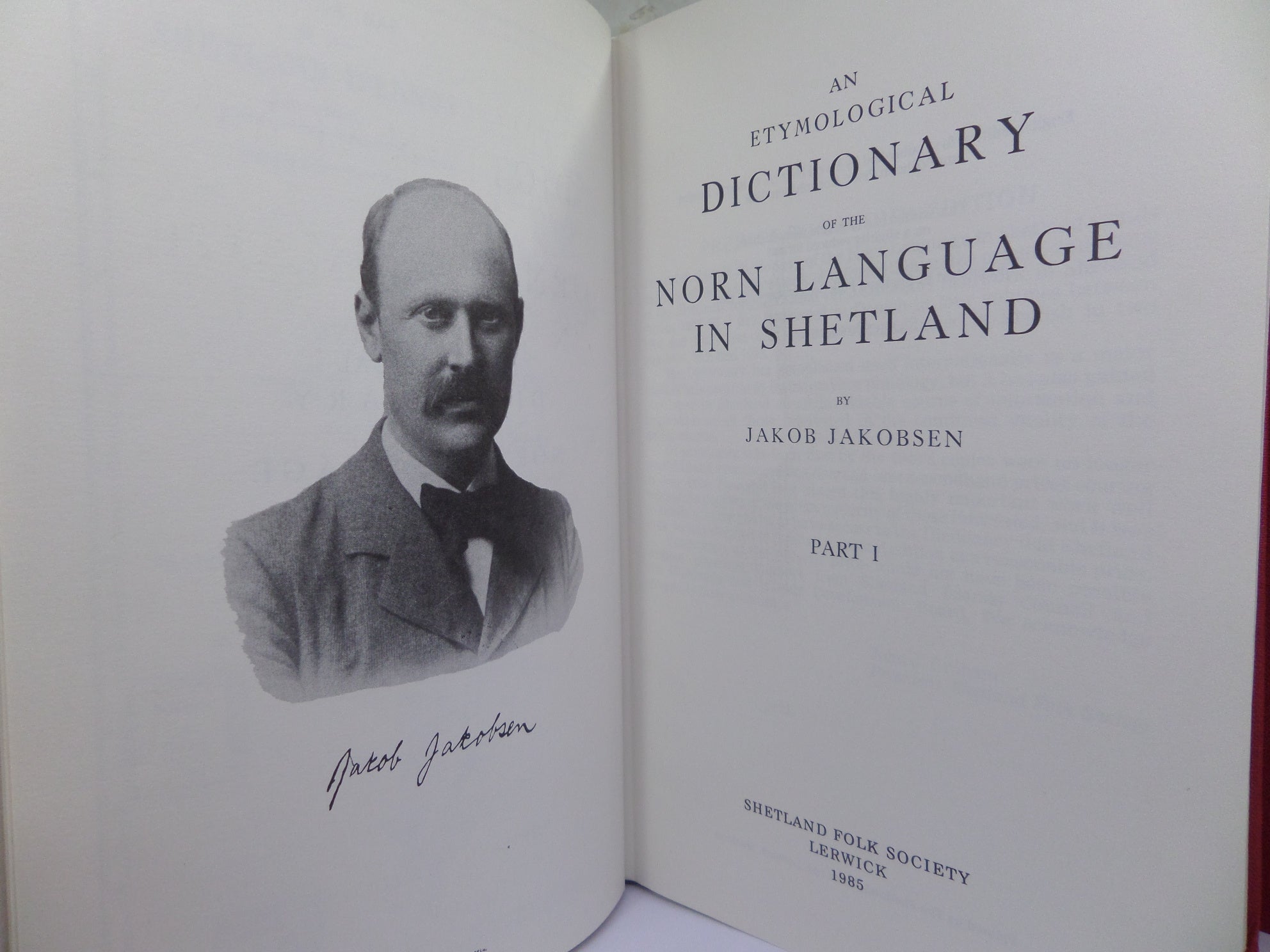 AN ETYMOLOGICAL DICTIONARY OF THE NORN LANGUAGE IN SHETLAND 1985 JAKOB JAKOBSEN