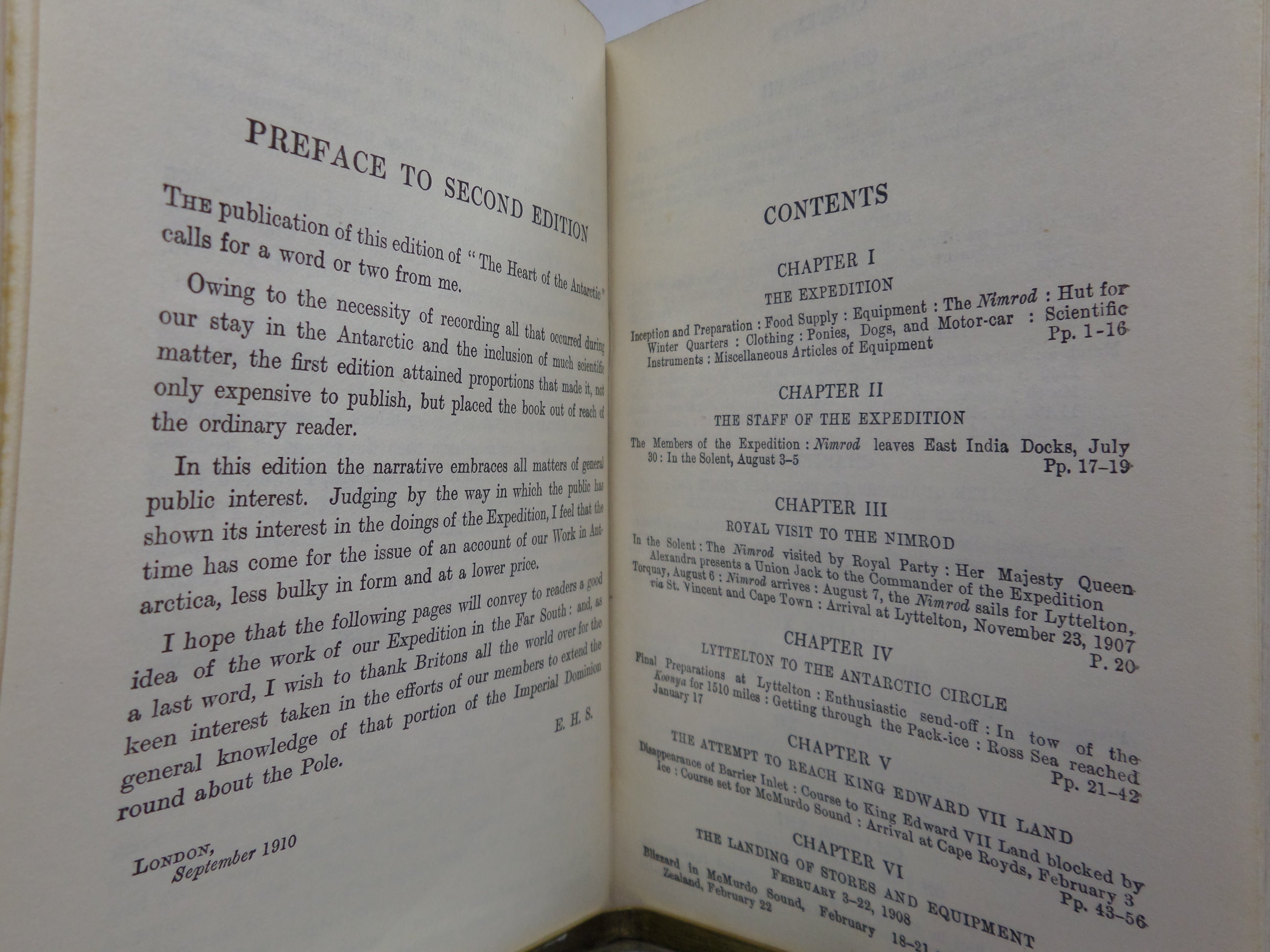 THE HEART OF THE ANTARCTIC BY SIR ERNEST SHACKLETON 1910