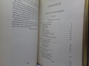 THE BIBLE DESIGNED TO BE READ AS LITERATURE EDITED BY ERNEST SUTHERLAND BATES CA.1930 FINE BINDING